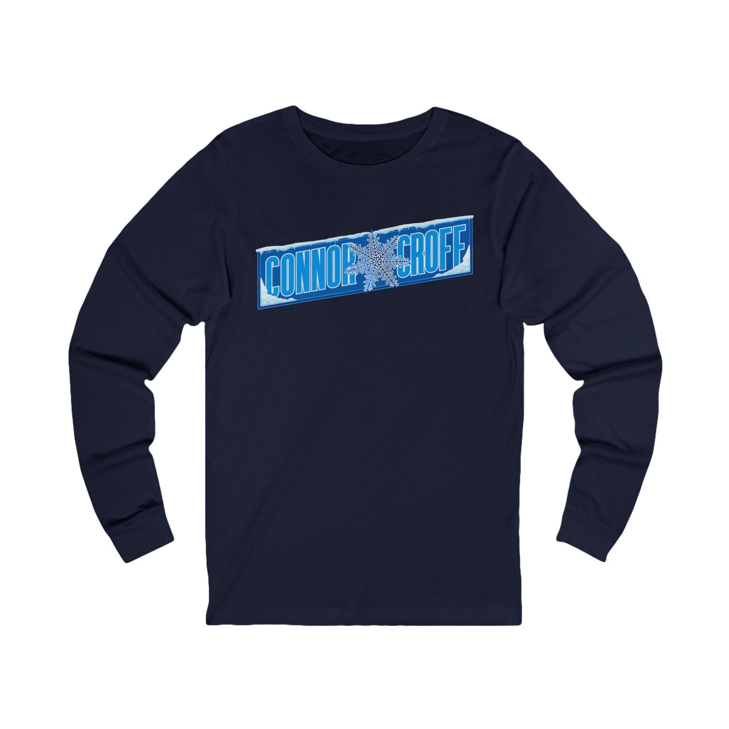 Connor Croff Snowflake Winter Logo Unisex Jersey Long Sleeve Tee