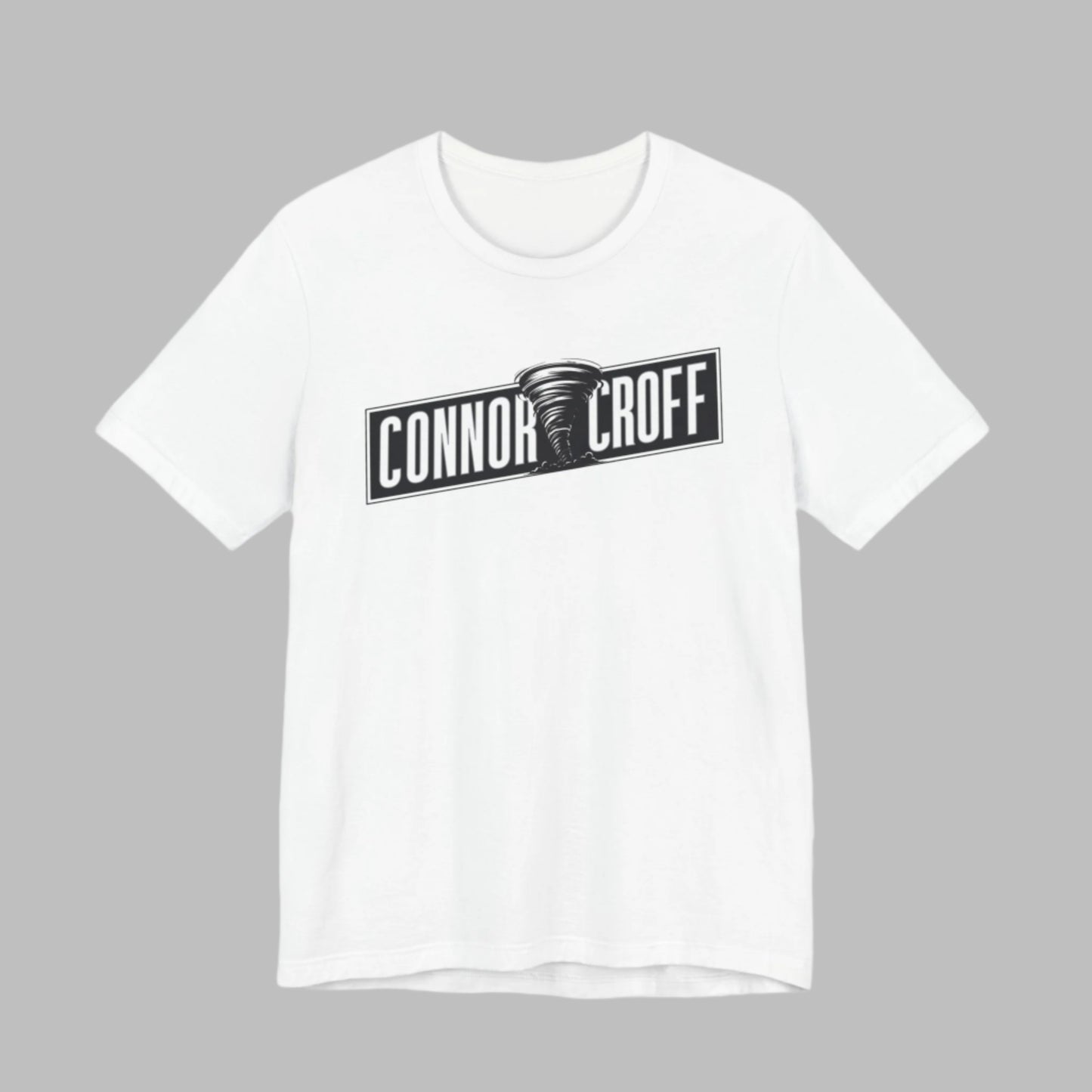 Connor Croff Black White Logo Unisex Jersey Short Sleeve Tee