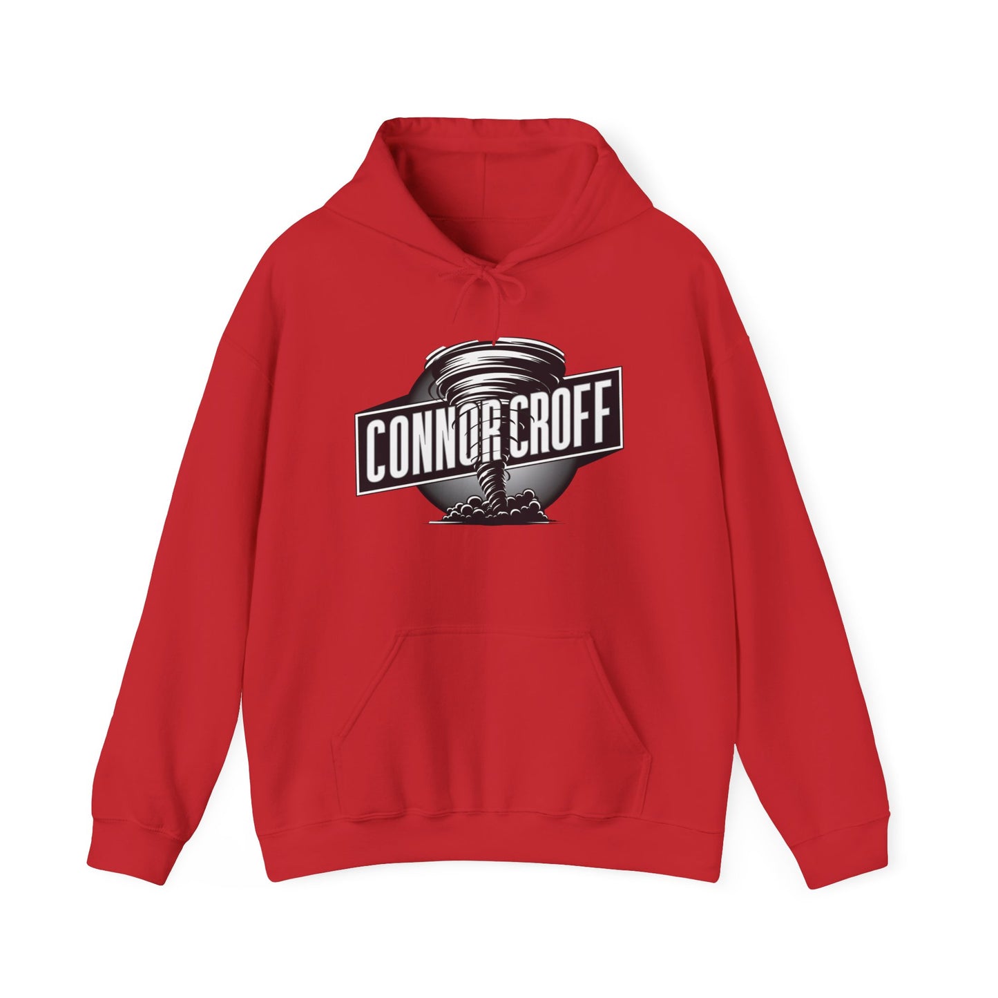 Connor Croff Black White Circle Logo Unisex Heavy Blend™ Hooded Sweatshirt