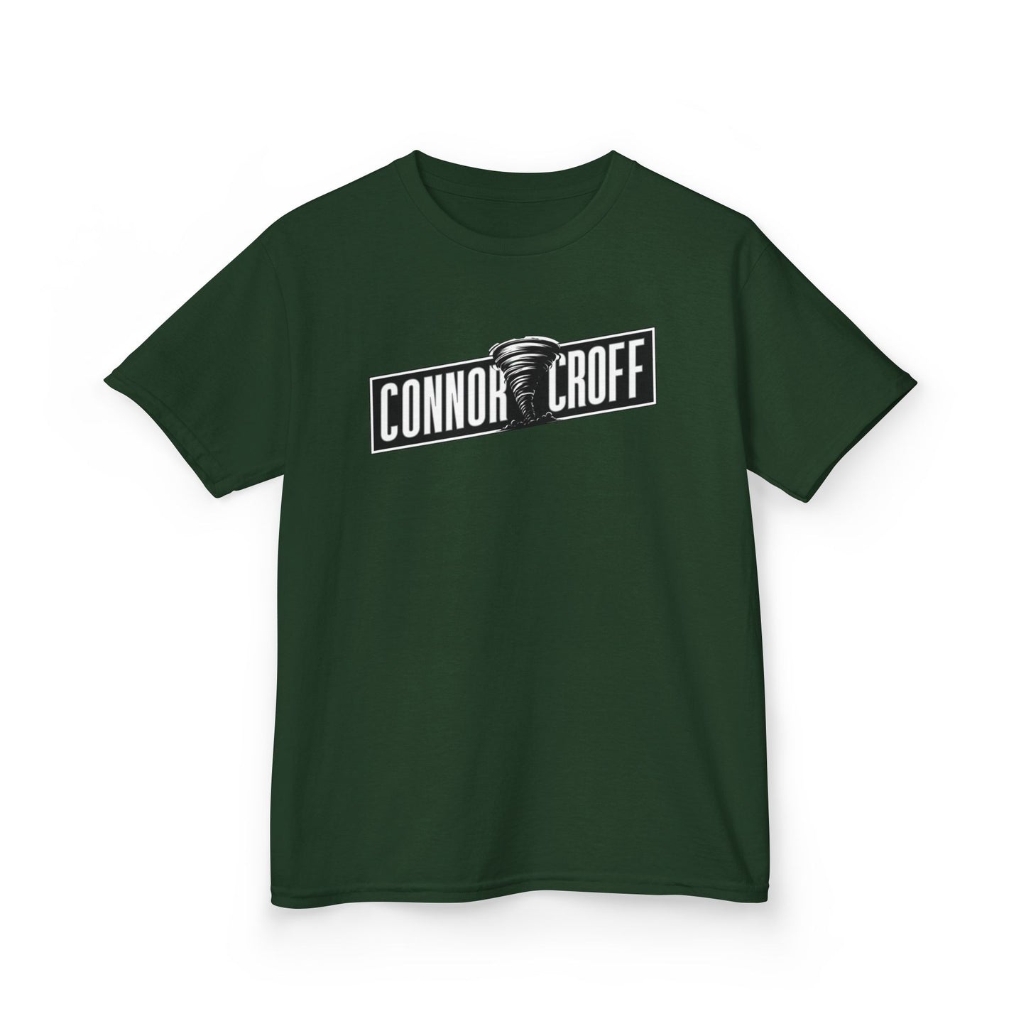 YOUTH (KIDS) Connor Croff Black White Logo Heavy Cotton™ Tee