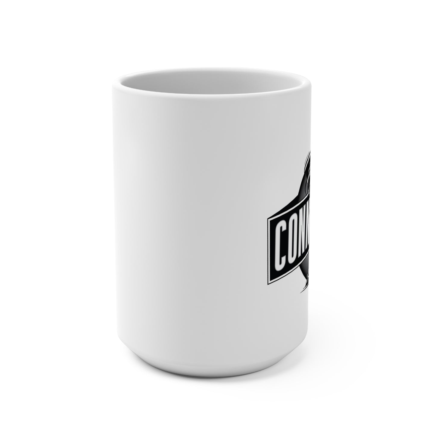 Connor Croff Black White Circle Logo Mug 15oz
