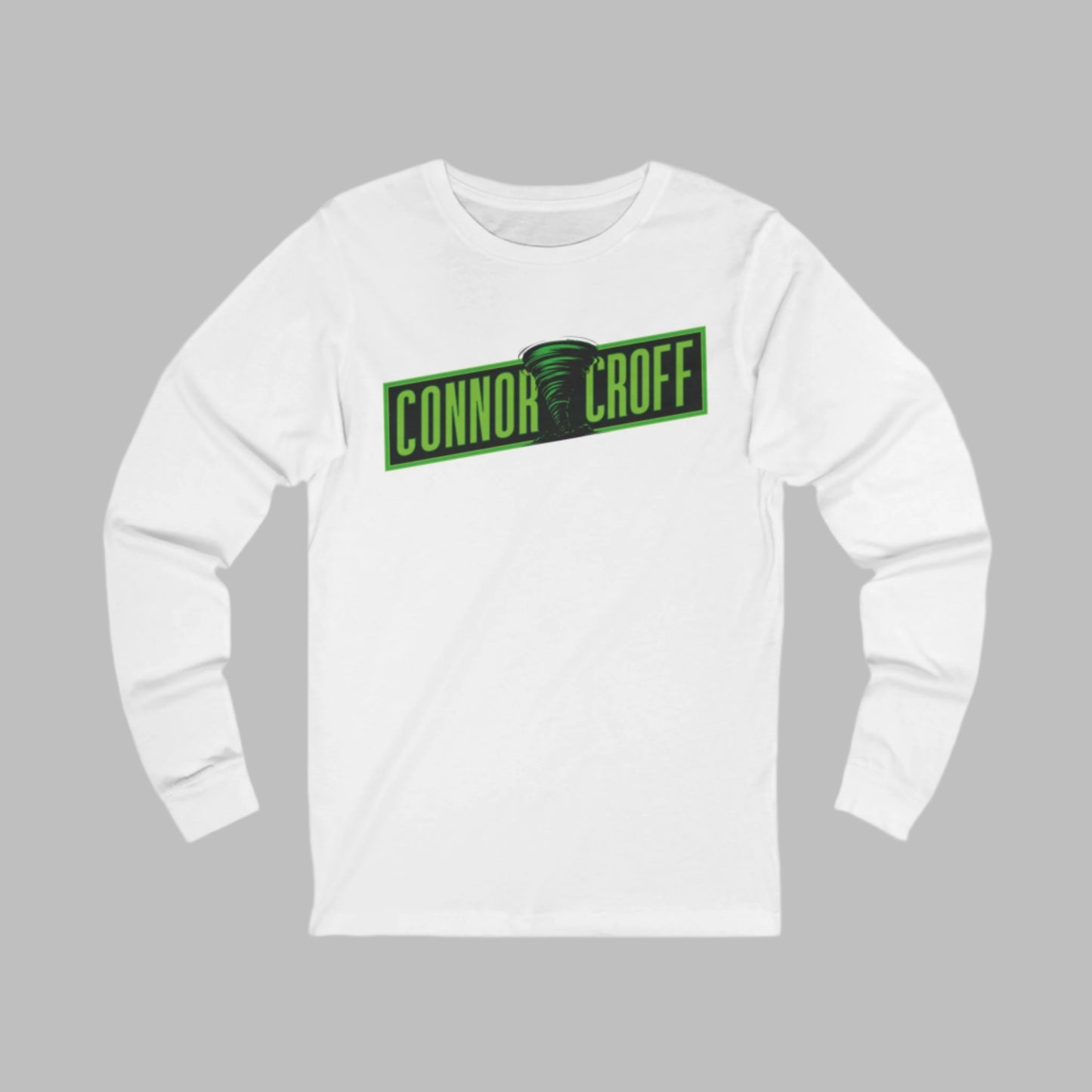 Connor Croff Green Logo Unisex Jersey Long Sleeve Tee