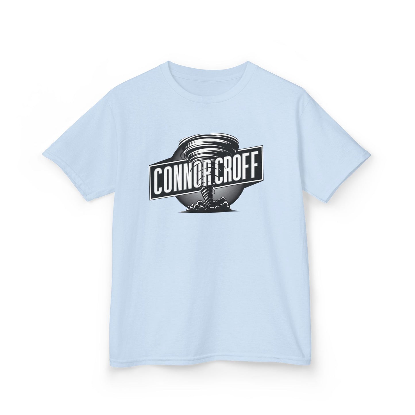 YOUTH (KIDS) Connor Croff Black White Circle Logo Heavy Cotton™ Tee