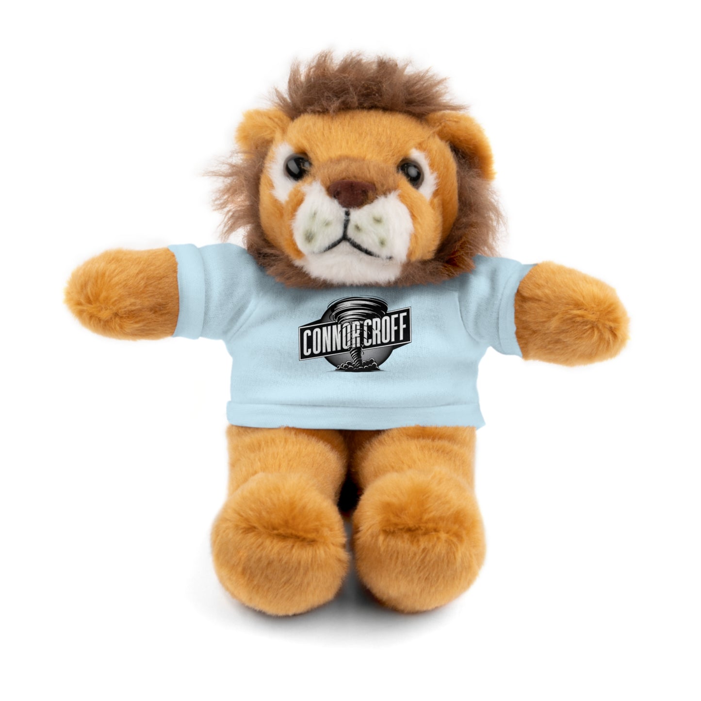 Stuffed Animal Plush LION with Connor Croff Circle Logo Tee