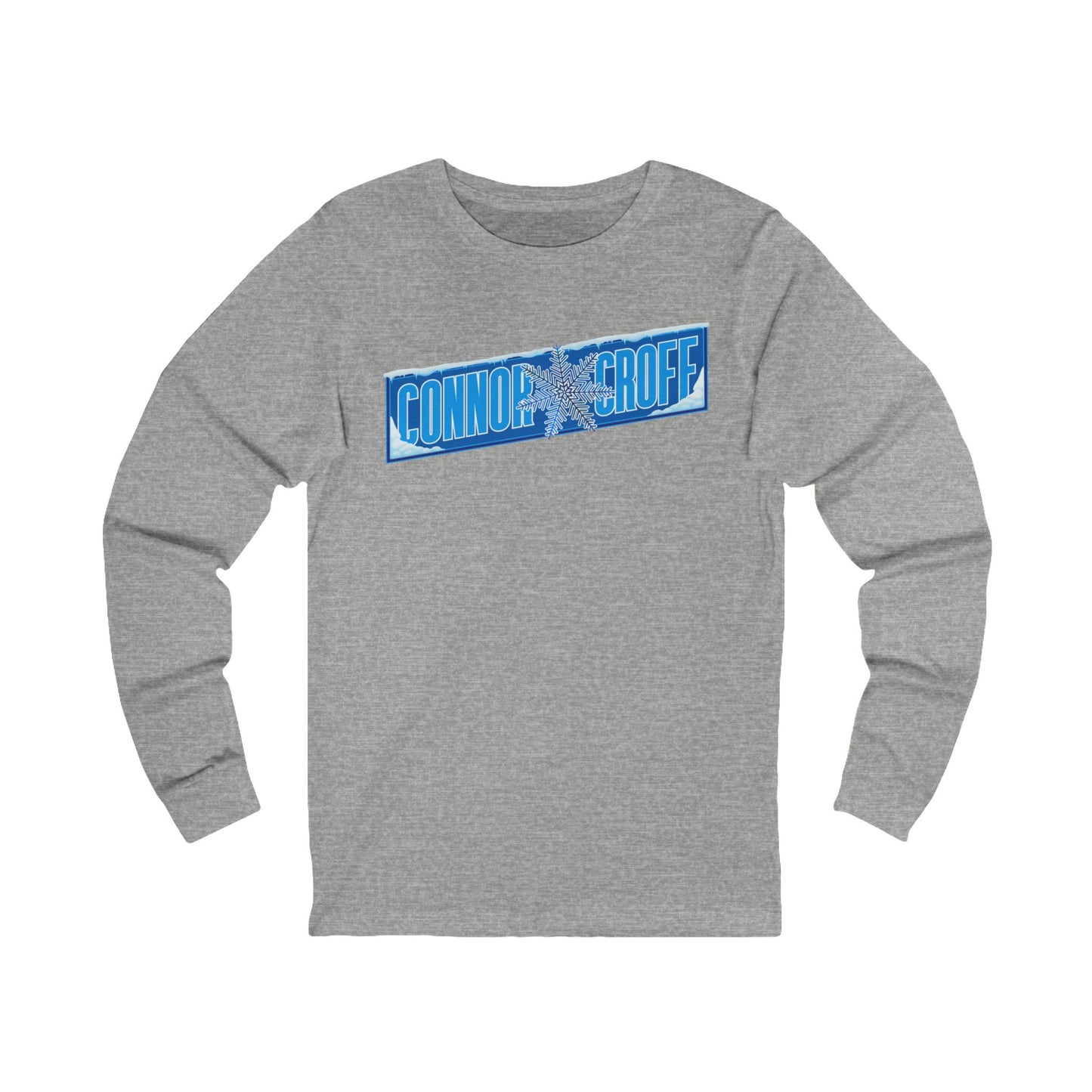 Connor Croff Snowflake Winter Logo Unisex Jersey Long Sleeve Tee