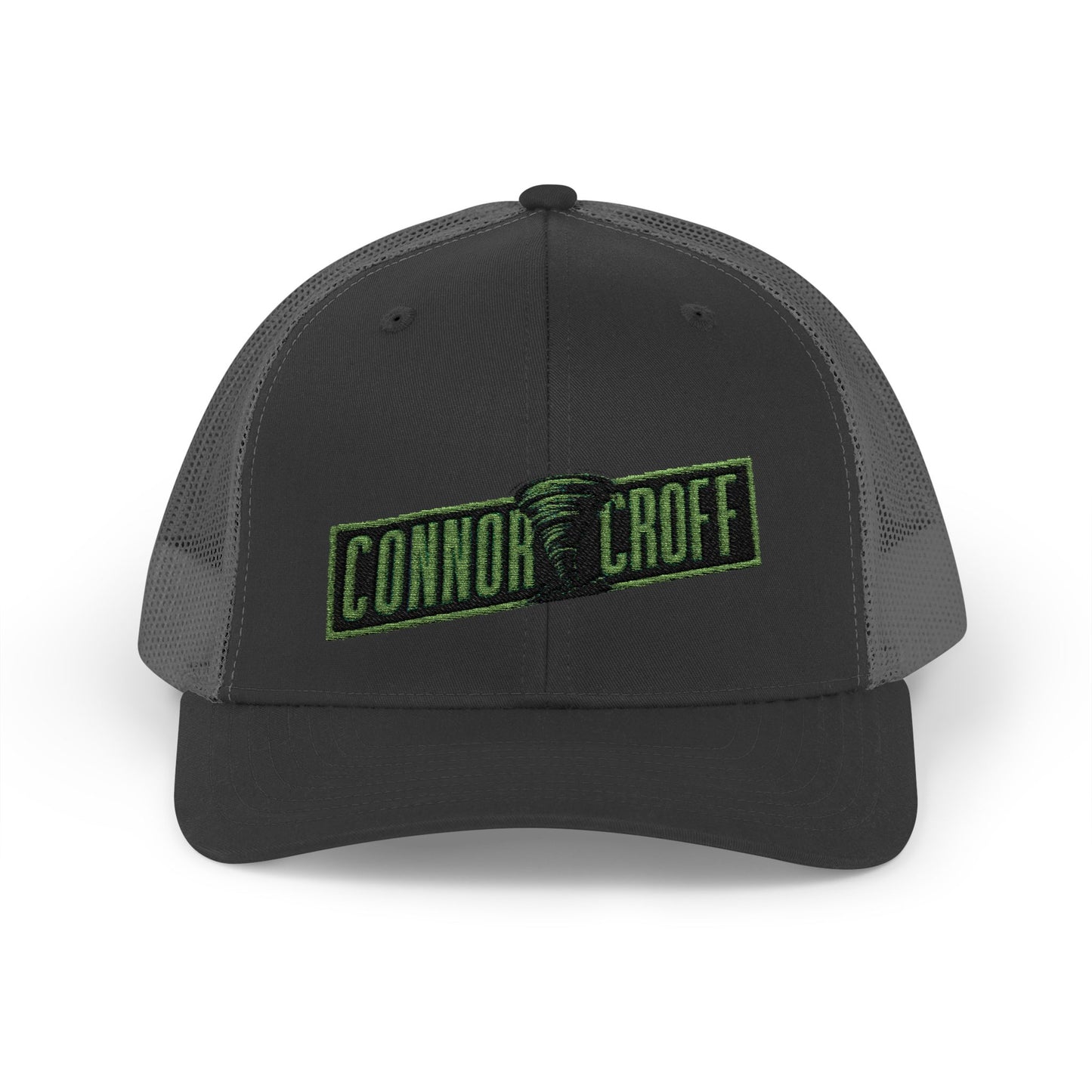 Connor Croff Green Logo Snapback Trucker Cap