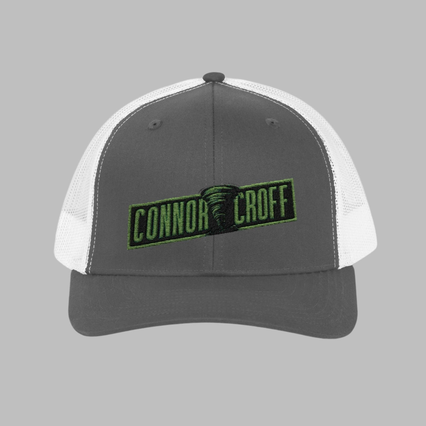 Connor Croff Green Logo Snapback Trucker Cap