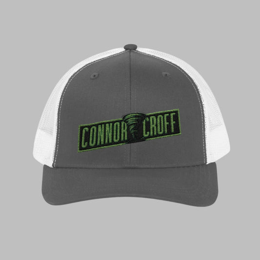 Connor Croff Green Logo Snapback Trucker Cap