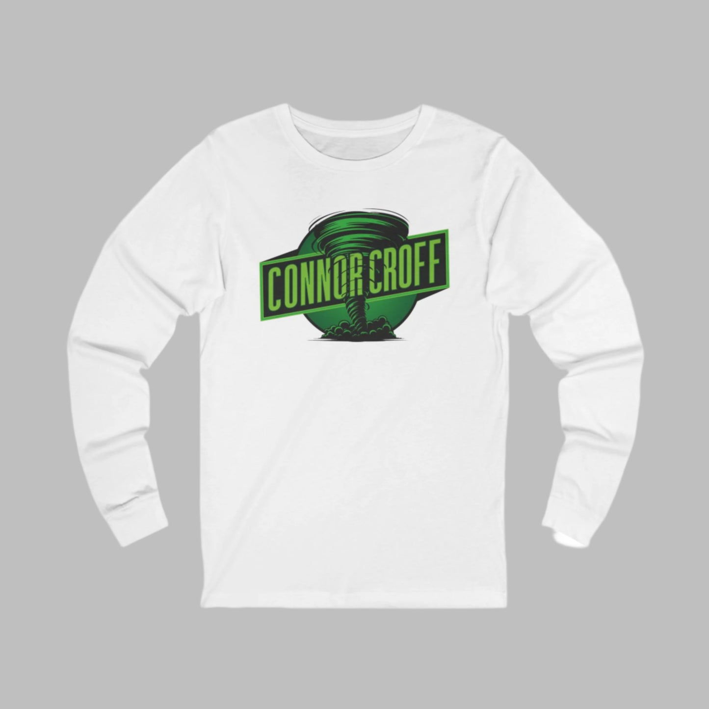 Connor Croff Green Circle Logo Unisex Jersey Long Sleeve Tee