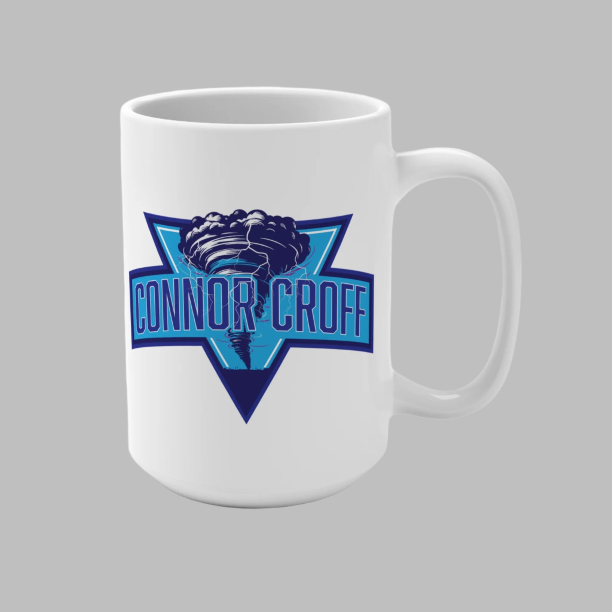 Connor Croff Blue Logo Mug 15oz – Connor Croff Wx