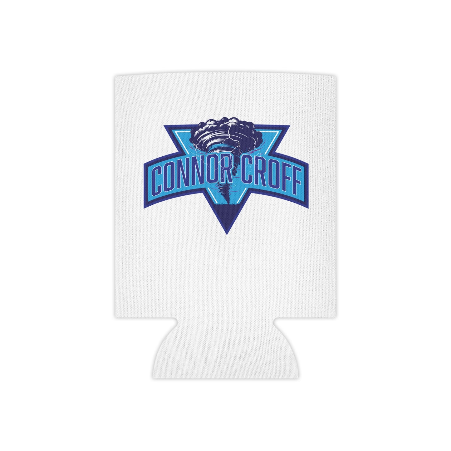 Connor Croff Tornado Blue Logo Can Cooler Sleeve for Regular Cans