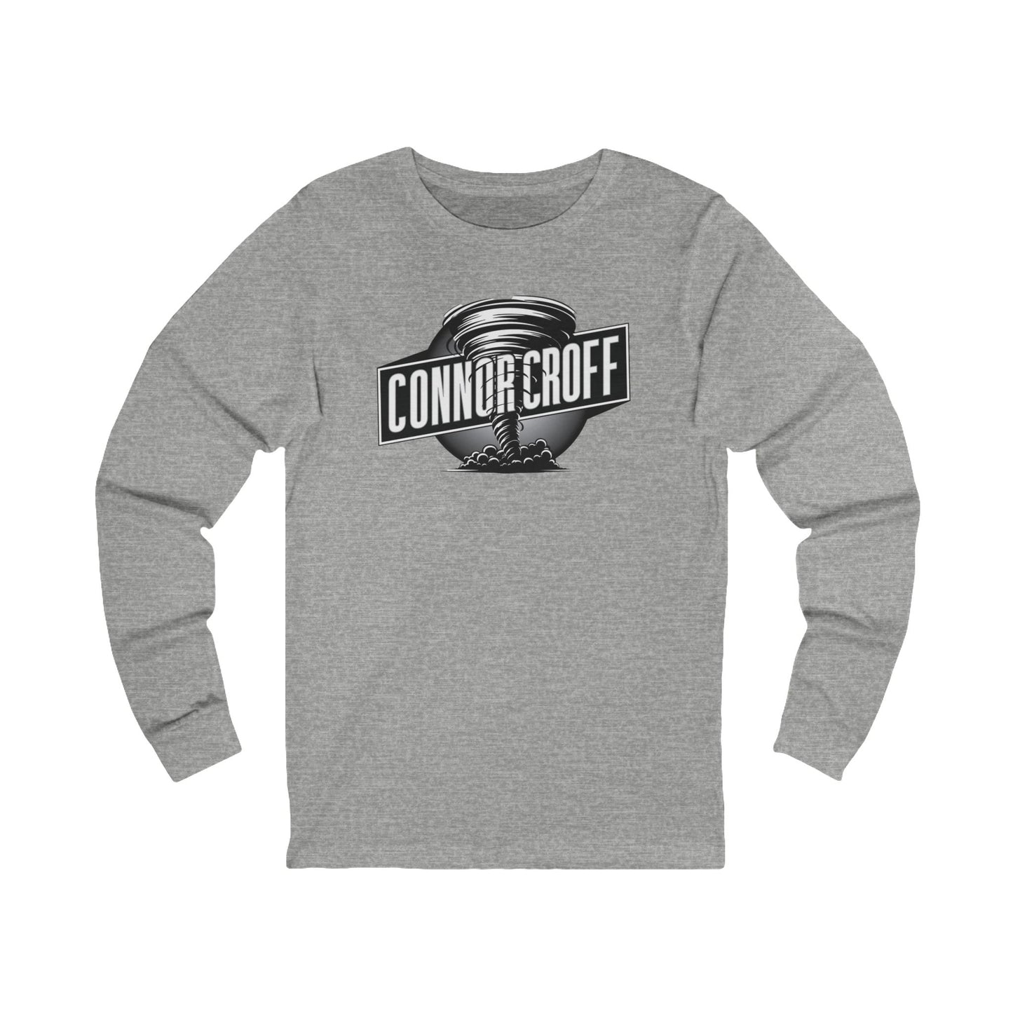 Connor Croff Black White Circle Logo Unisex Jersey Long Sleeve Tee