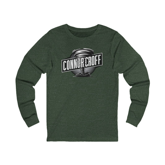 Connor Croff Black White Circle Logo Unisex Jersey Long Sleeve Tee