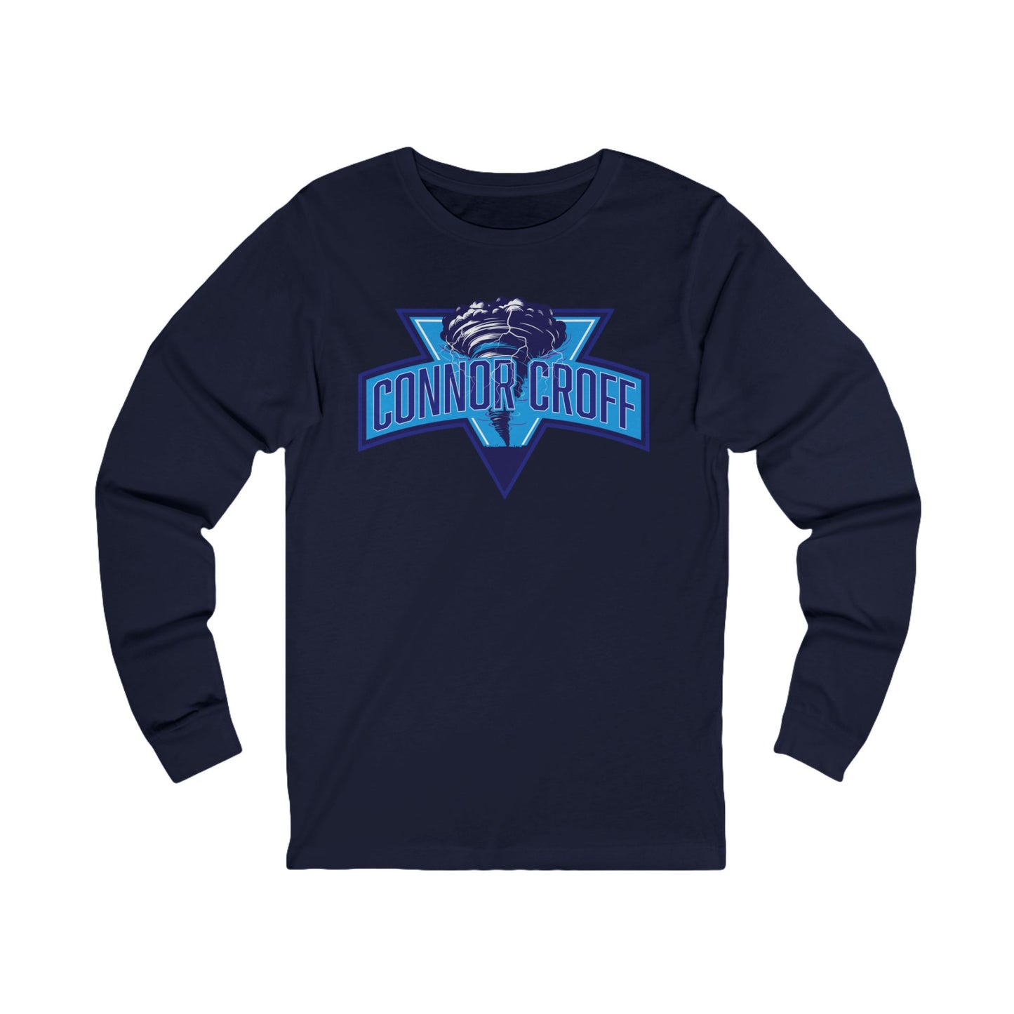 Connor Croff Blue Logo Unisex Jersey Long Sleeve Tee