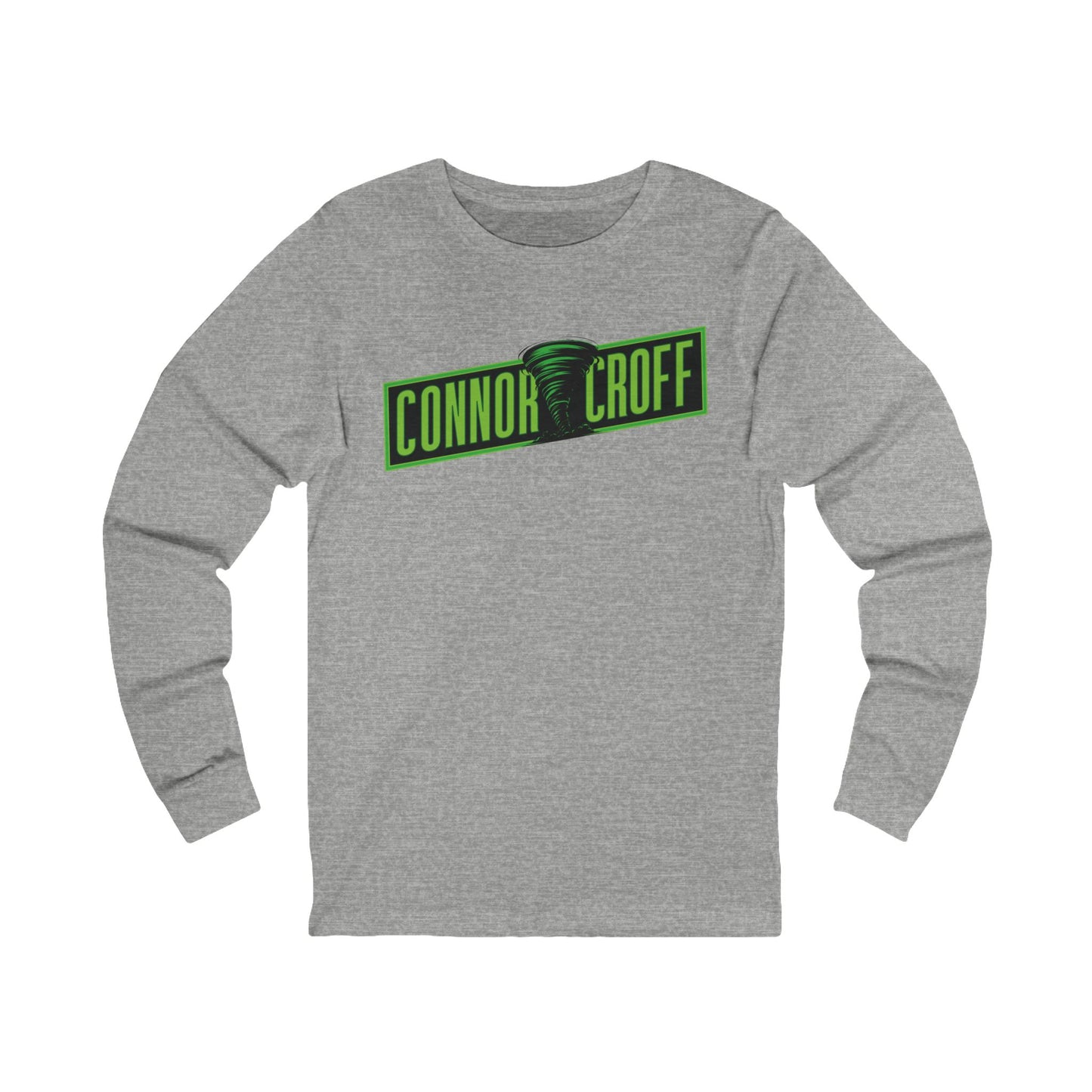 Connor Croff Green Logo Unisex Jersey Long Sleeve Tee
