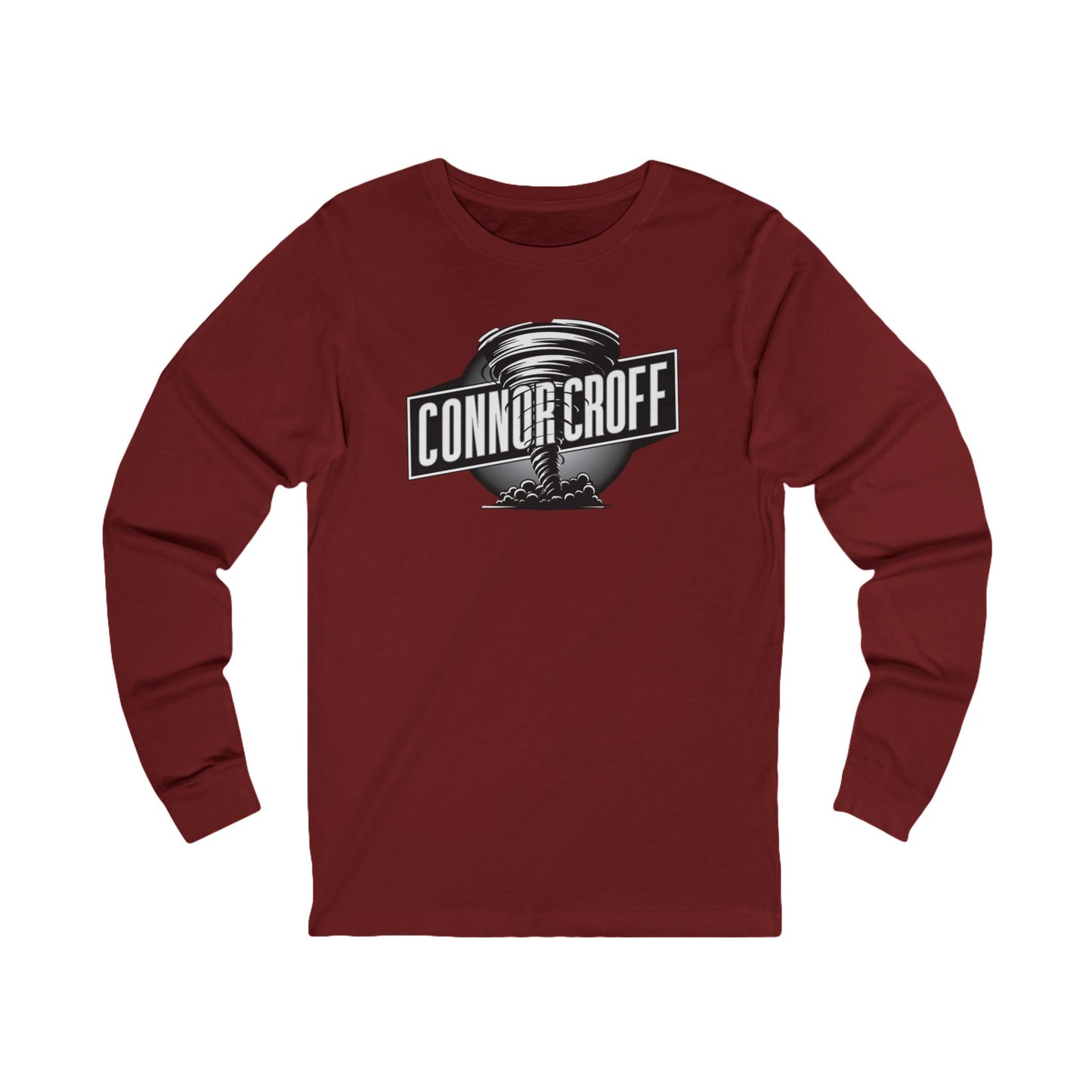 Connor Croff Black White Circle Logo Unisex Jersey Long Sleeve Tee