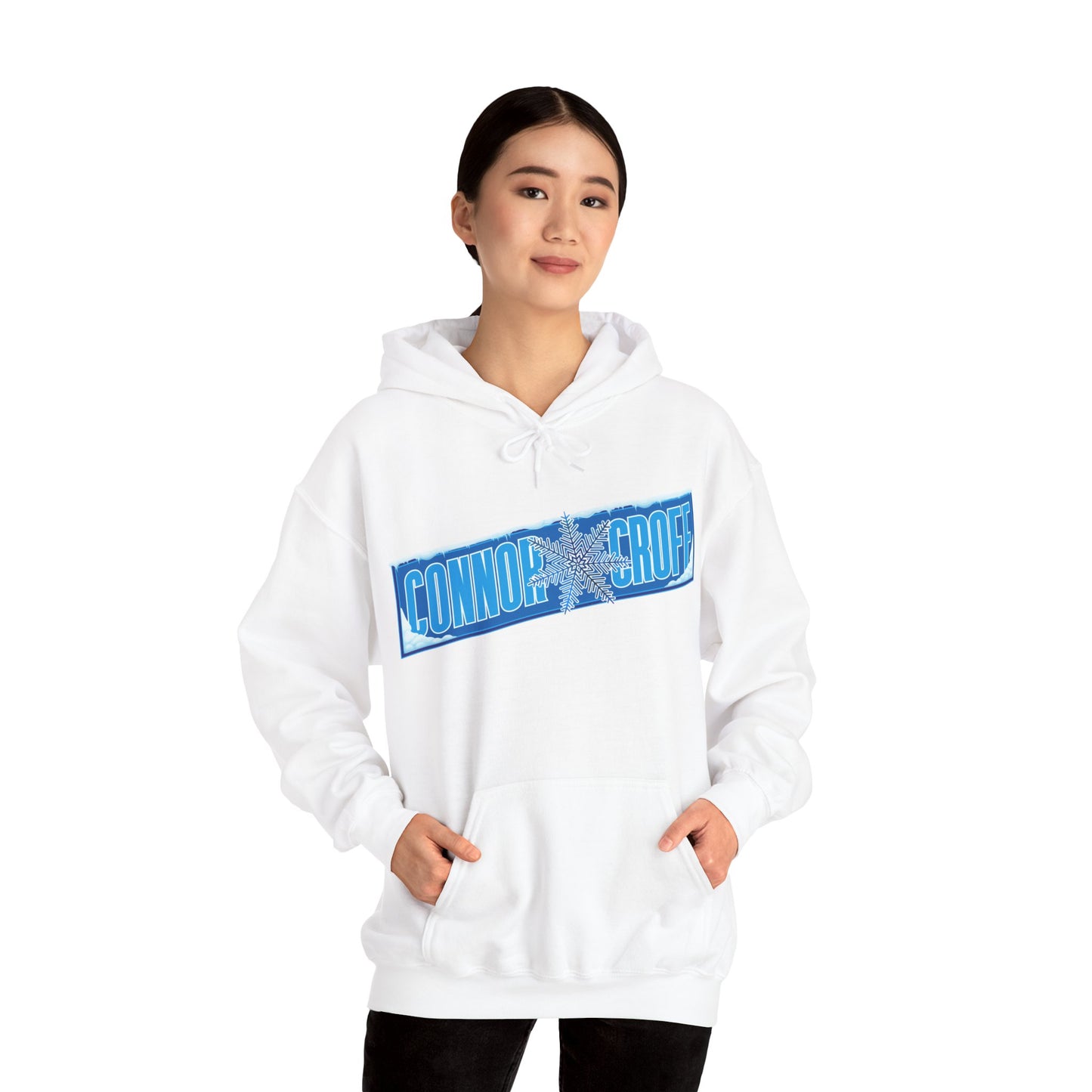 Connor Croff Snowflake Logo Unisex Heavy Blend™ Hooded Sweatshirt