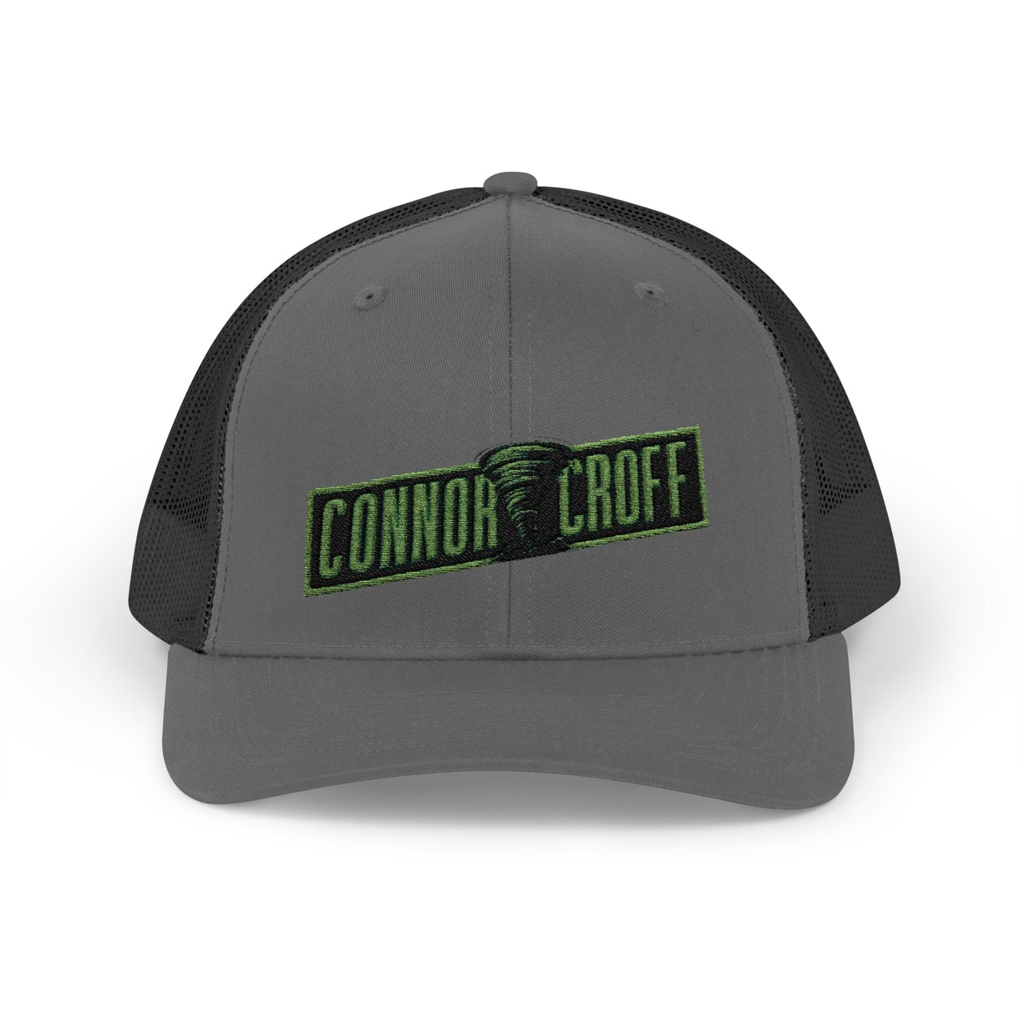 Connor Croff Green Logo Snapback Trucker Cap