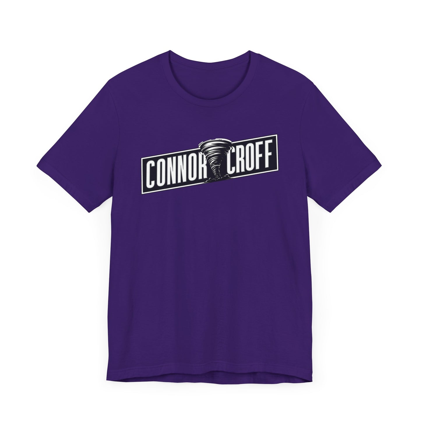 Connor Croff Black White Logo Unisex Jersey Short Sleeve Tee