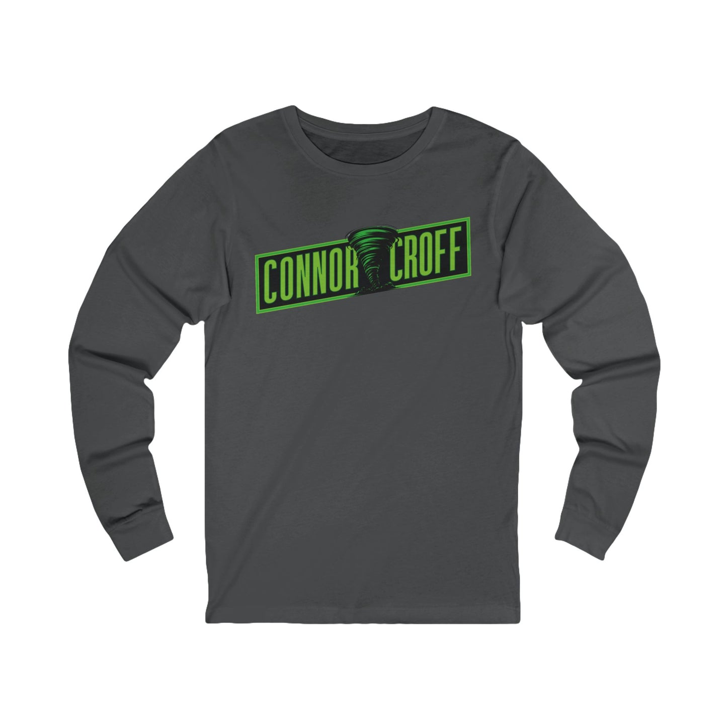 Connor Croff Green Logo Unisex Jersey Long Sleeve Tee