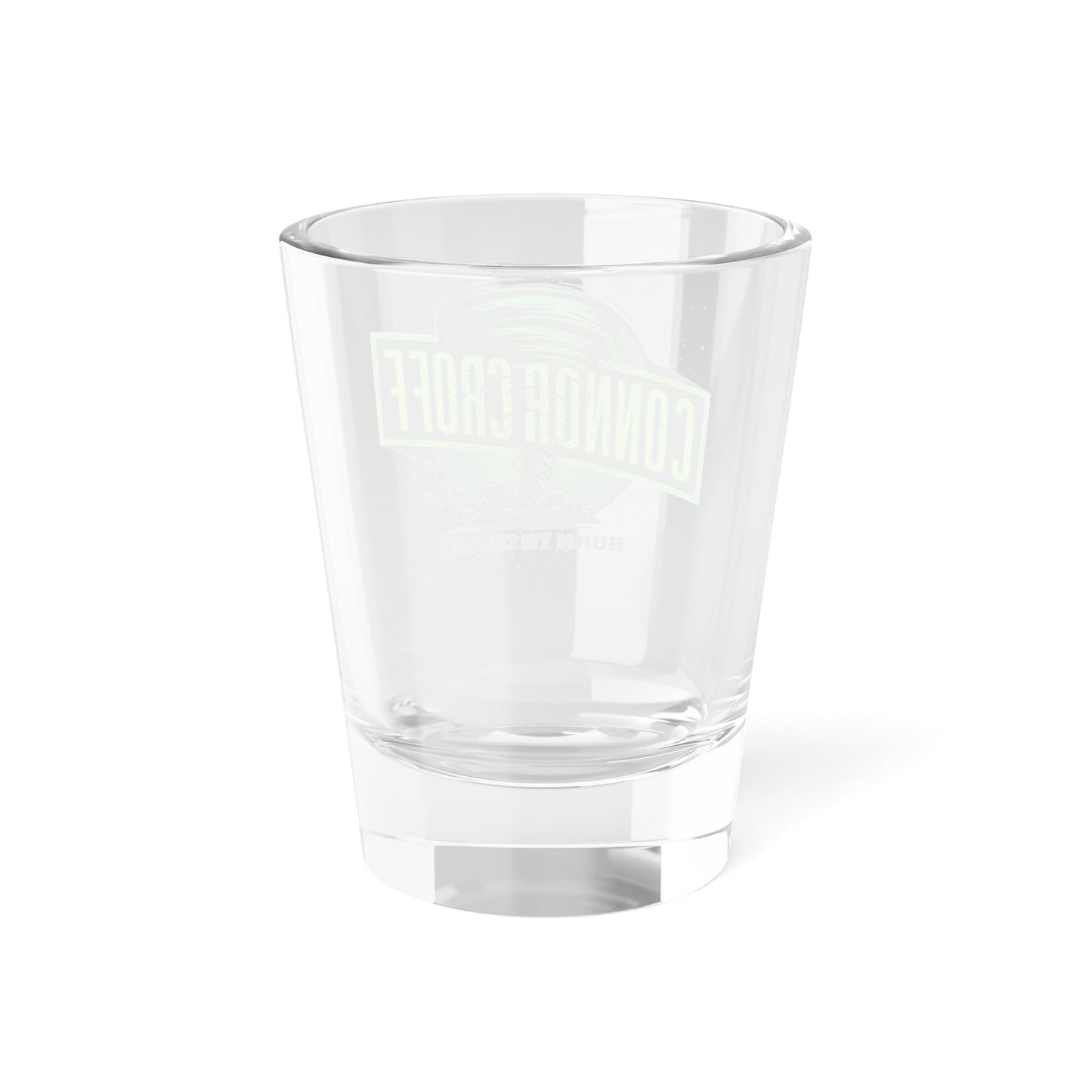 Connor Croff Green Tornado Logo Shot Glass 1.5oz