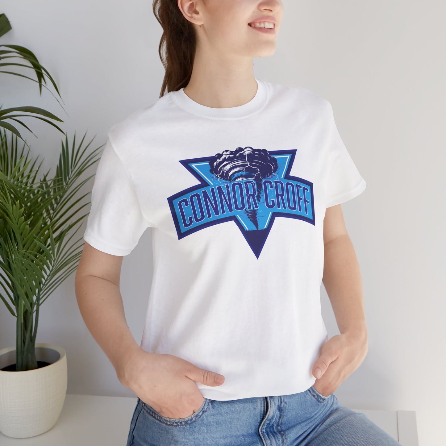 Connor Croff Blue Logo Unisex Jersey Short Sleeve Tee