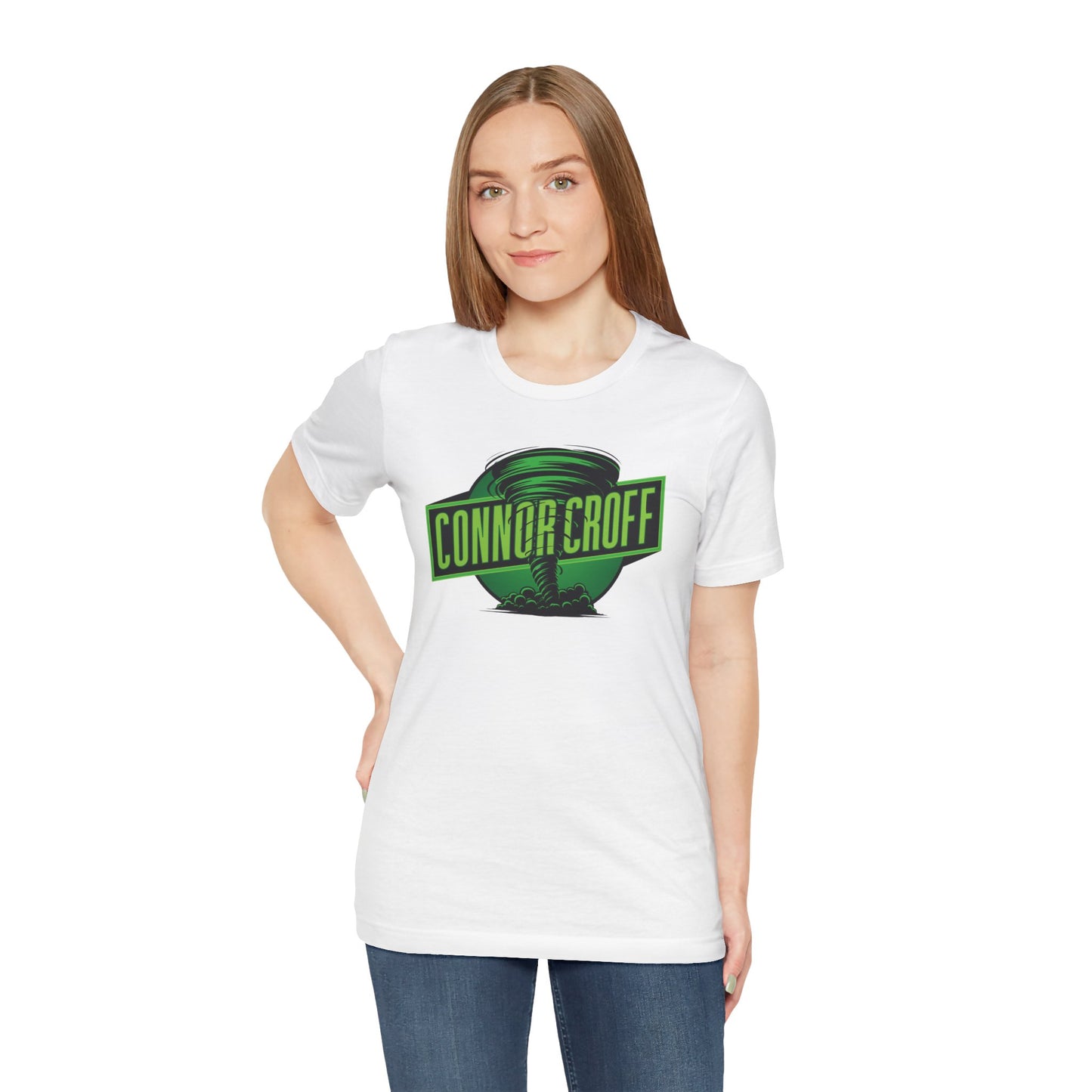 Connor Croff Green Circle Logo Unisex Jersey Short Sleeve Tee