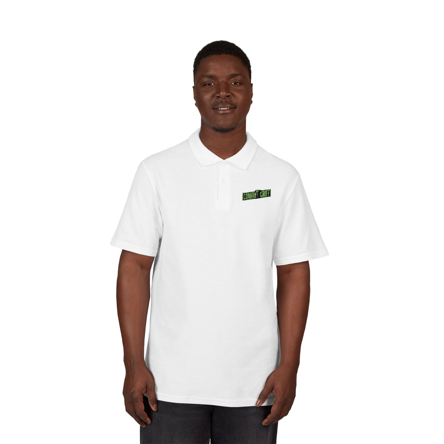 Connor Croff Green Logo Unisex Polo Shirt Embroider Logo