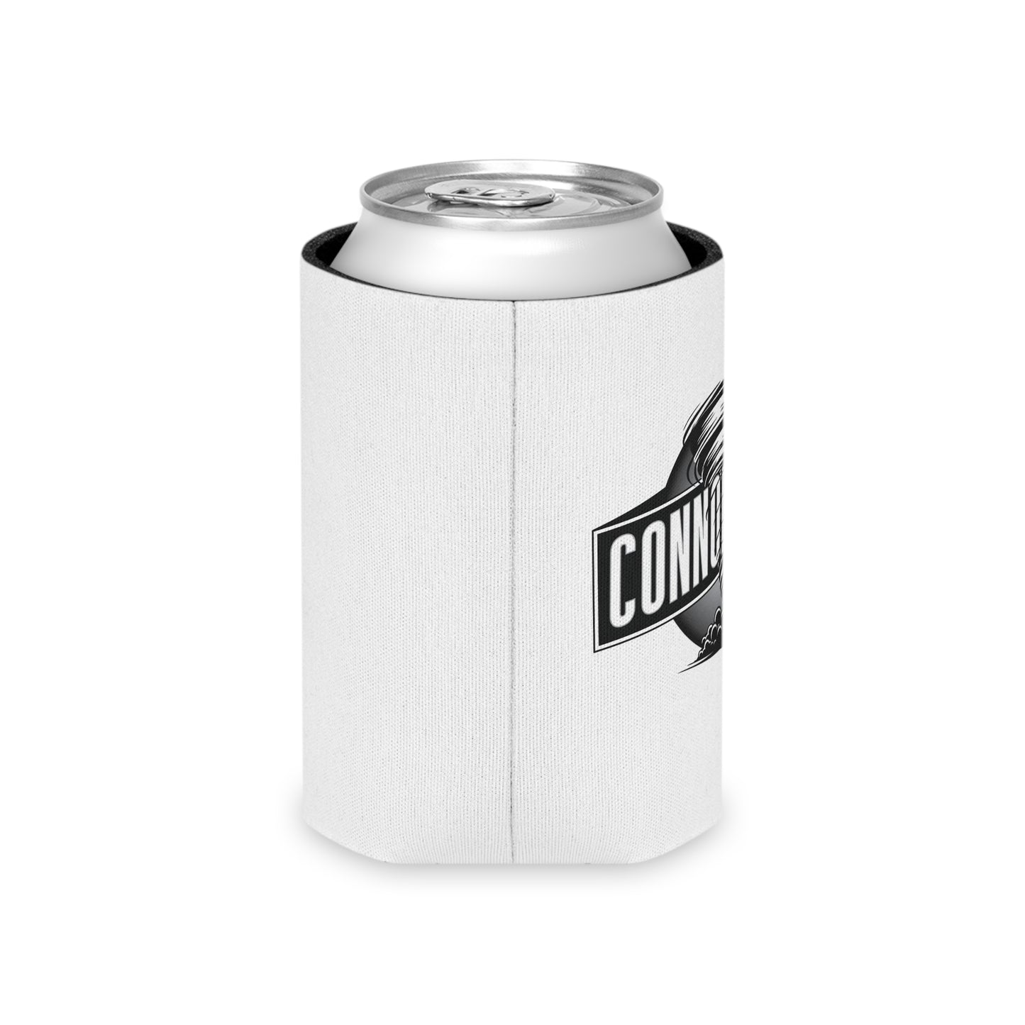 Connor Croff Tornado Black & White Can Cooler Sleeve for Regular Cans