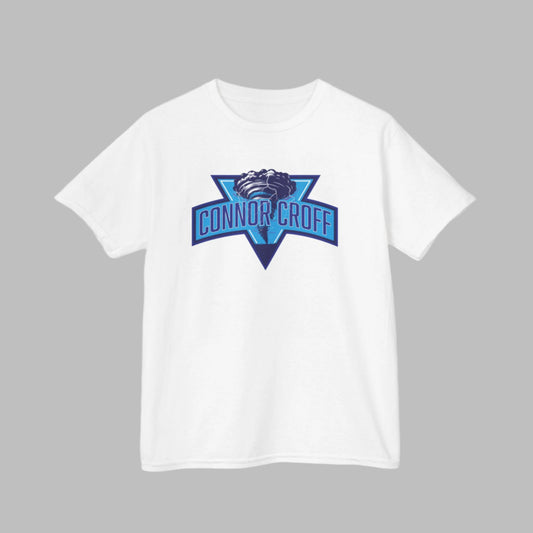 YOUTH (KIDS) Connor Croff Blue Logo Heavy Cotton™ Tee