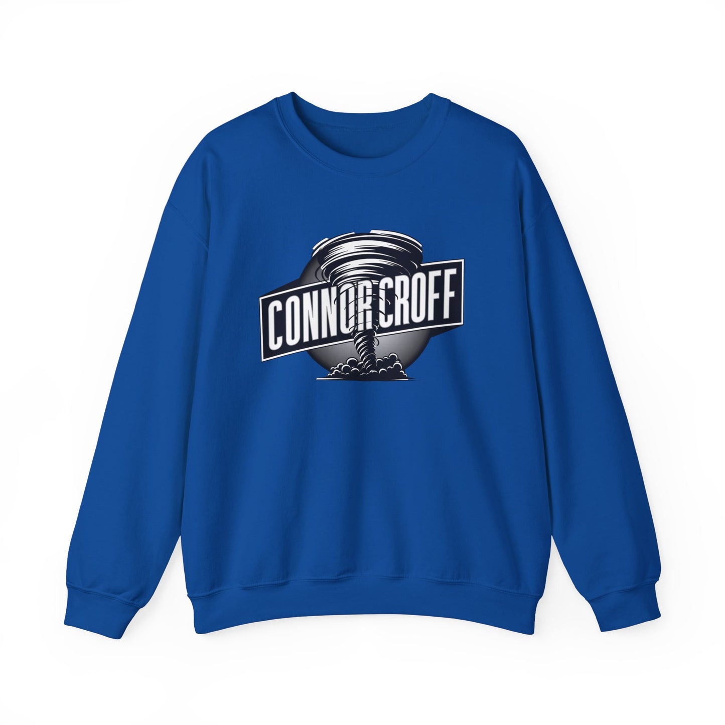 Connor Croff Black White Circle Logo Unisex Heavy Blend™ Crewneck Sweatshirt