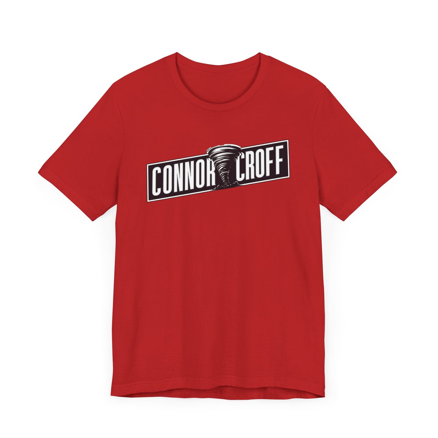 Connor Croff Black White Logo Unisex Jersey Short Sleeve Tee